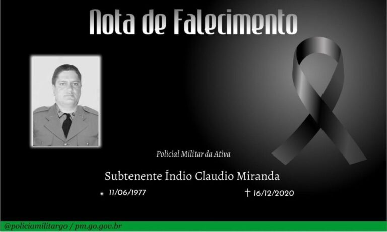 Nota de falecimento: Subtenente Índio Cláudio Miranda