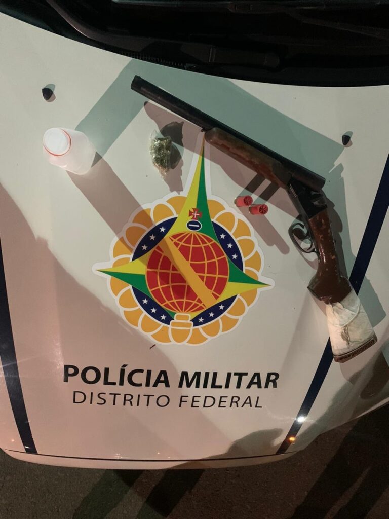 PMDF detém suspeito por porte ilegal de arma de fogo