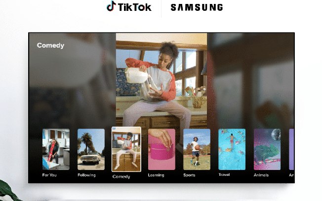 TikTok firma parceria com Samsung e lança app para Smart TVs da marca
