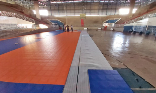 Governo do Tocantins inicia instalação de novo piso no ginásio Idanizete de Paula de Gurupi