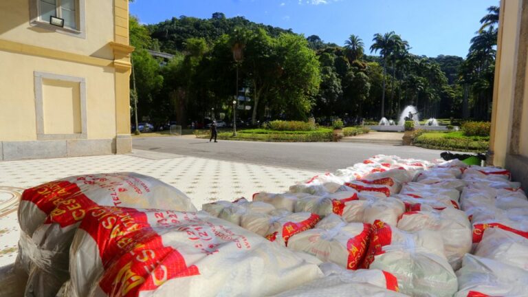 Governador em exercício entrega cestas básicas a servidores