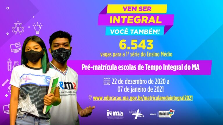 Governo do Maranhão lança edital com quase 7 mil vagas para escolas em tempo integral