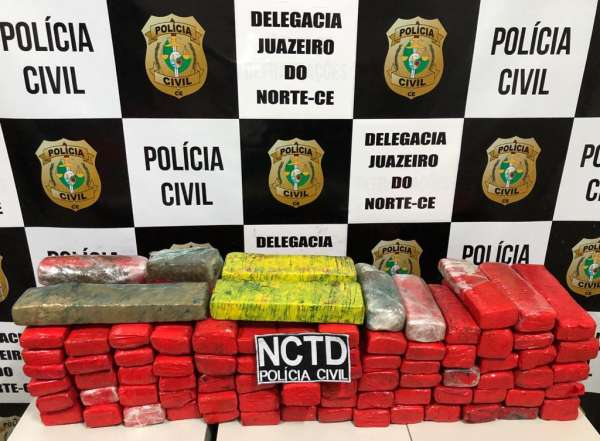 Baiano é preso pela Polícia Civil com quase 40 kg de drogas em Juazeiro do Norte