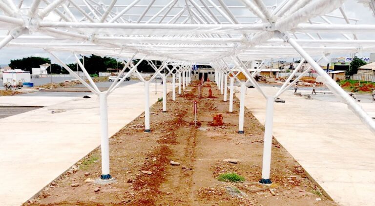 Obras avançam no terminal de ônibus de Santa Maria
