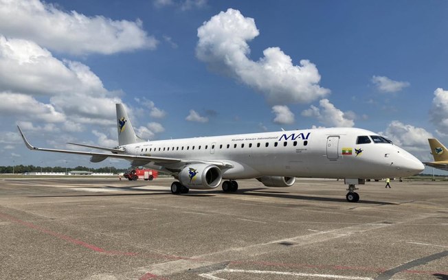 Myanmar Airways International é a mais nova operadora do Embraer 190