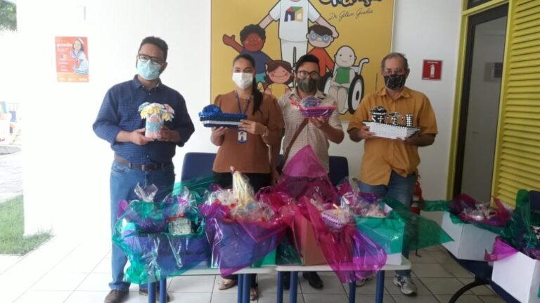 Fundac doa peças produzidas por socioeducandos para a Casa da Criança com Câncer