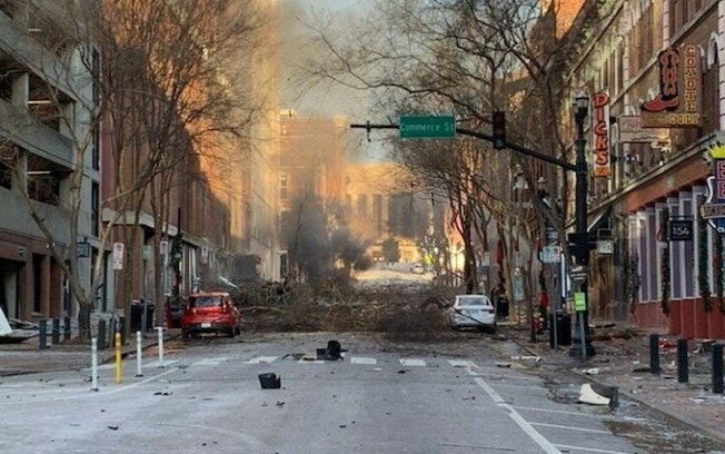 Vídeo: Grande explosão é registrada em Nashville, nos Estados Unidos