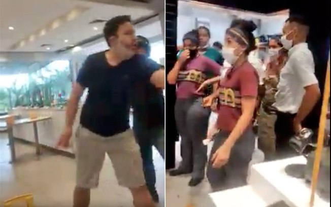 Cliente grita e arremessa lanches por falta de catchup em McDonald’s; assista