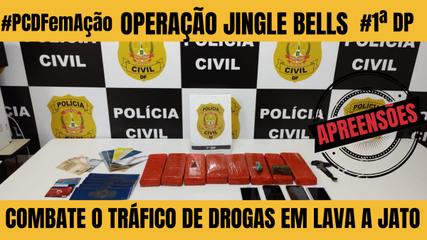 PCDF deflagra Operação Jingle Bells para combater o tráfico de drogas
