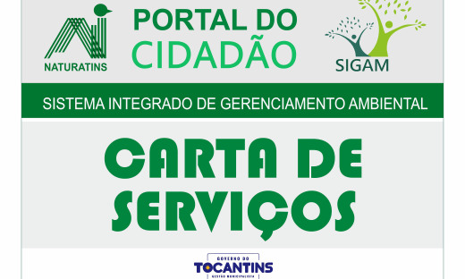 Carta de Serviços do Naturatins oferece informações com acesso integrado ao Sigam