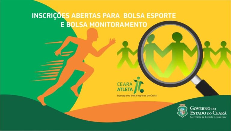 Sejuv abre inscrições para 4.020 bolsas do Programa Ceará Atleta – Bolsa Esporte e Bolsa Monitoramento